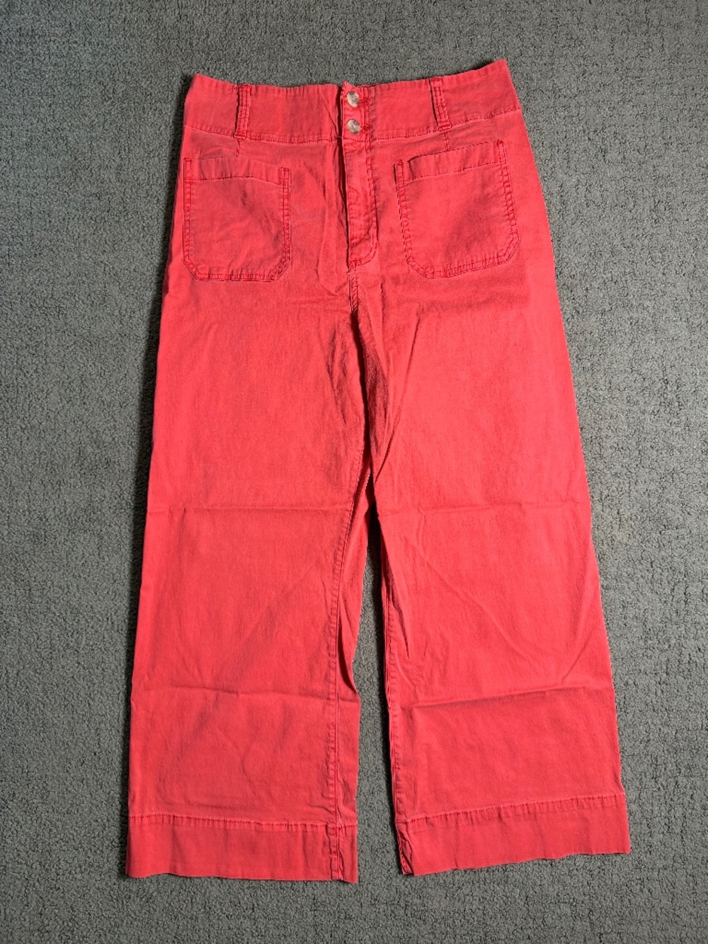 LC Lauren Conrad Women’s Super High Rise Paperbag Waist Pants Coral Pink Size 12